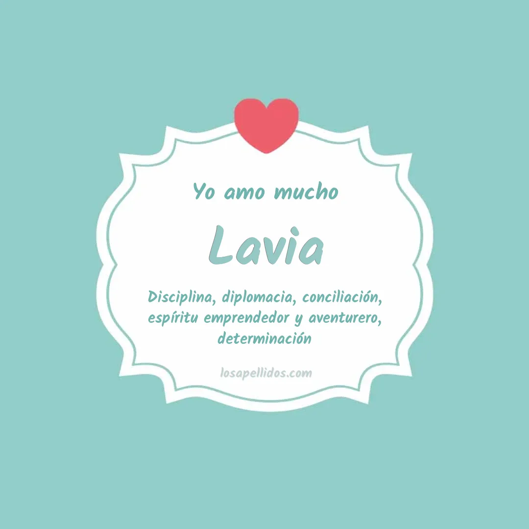 Yo amo mucho Lavia