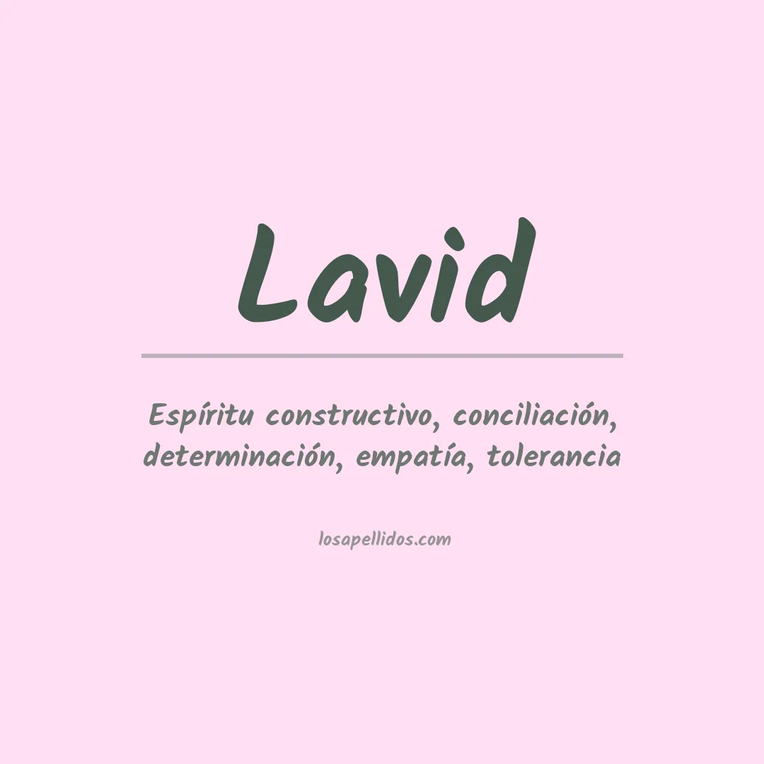 Apellido Lavid