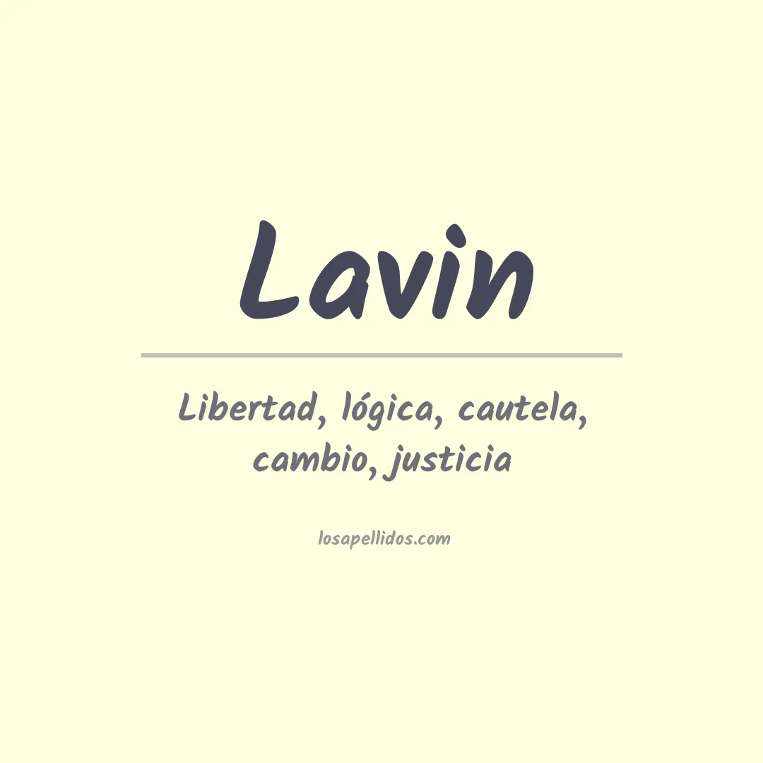 Apellido Lavin