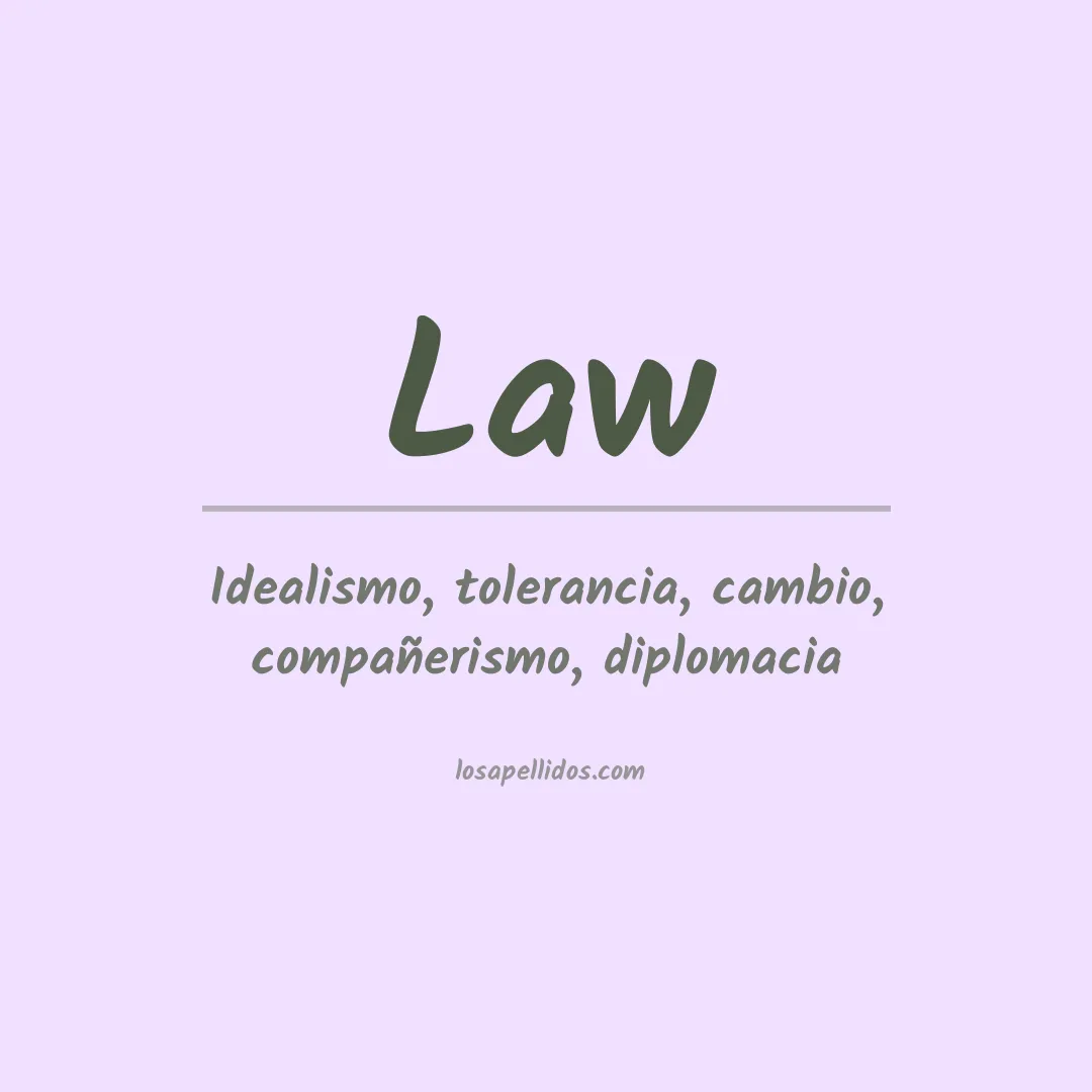 Apellido Law