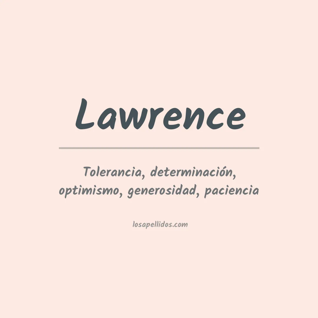 Apellido Lawrence