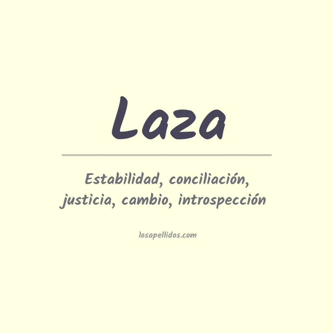 Apellido Laza