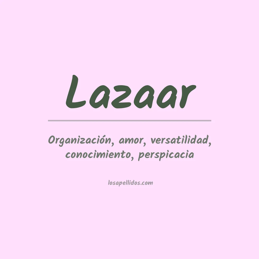 Apellido Lazaar