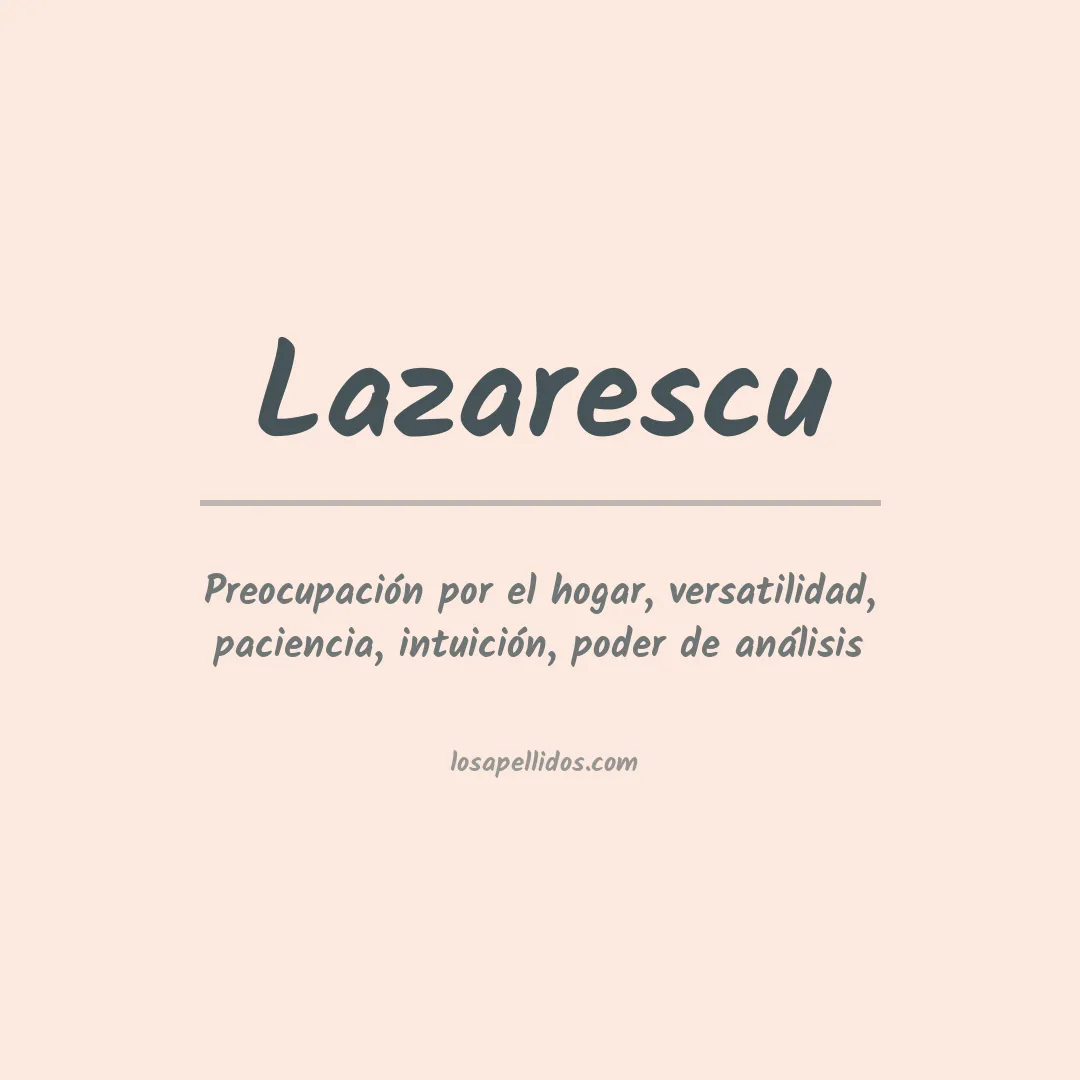 Apellido Lazarescu