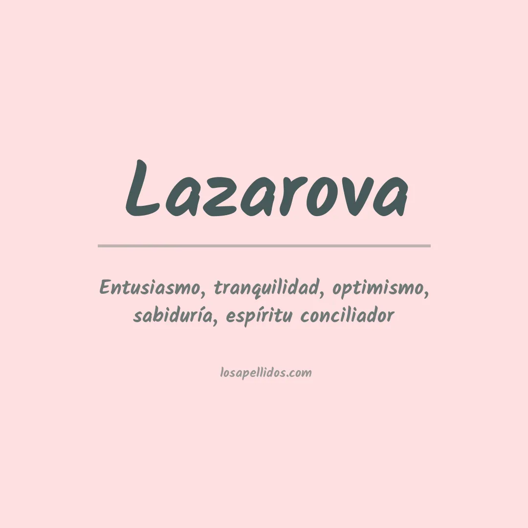 Apellido Lazarova