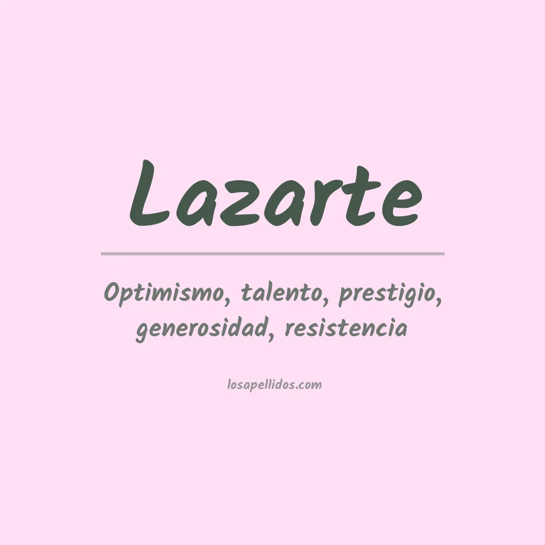Apellido Lazarte