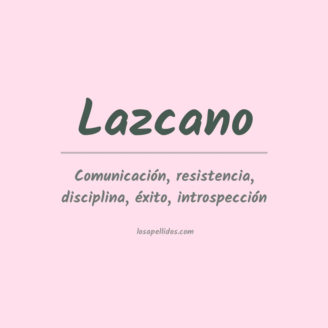 Apellido Lazcano