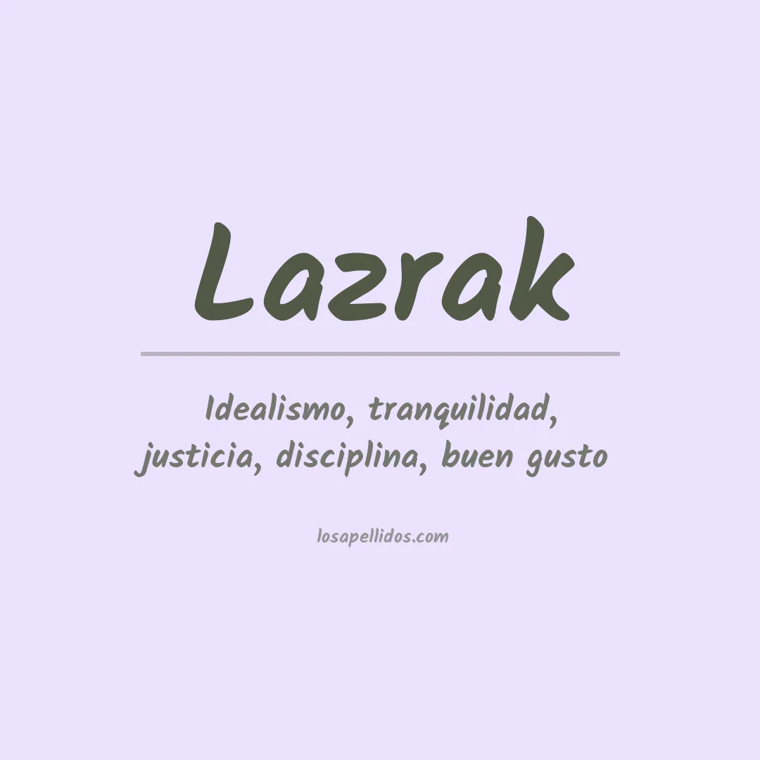 Apellido Lazrak