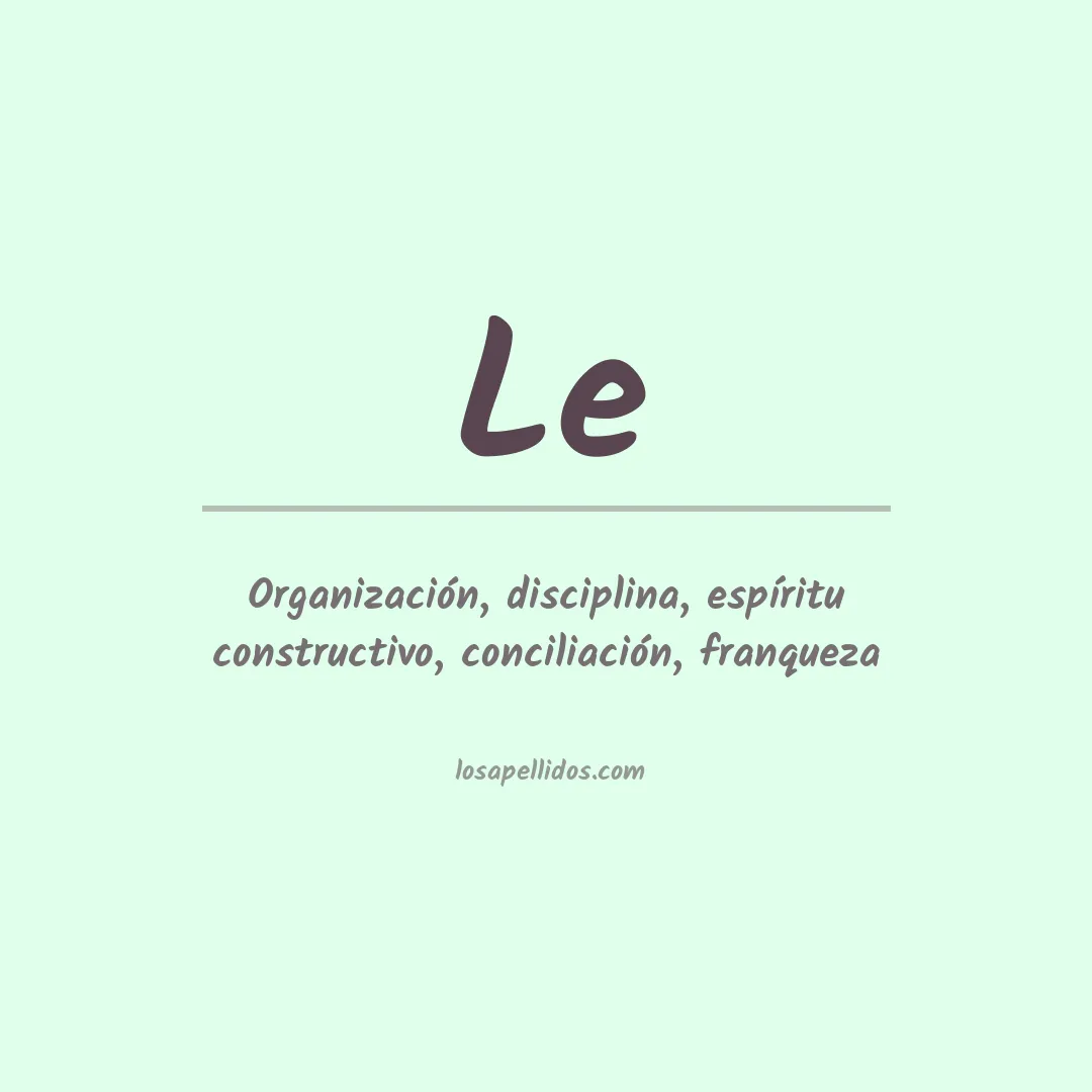 Apellido Le