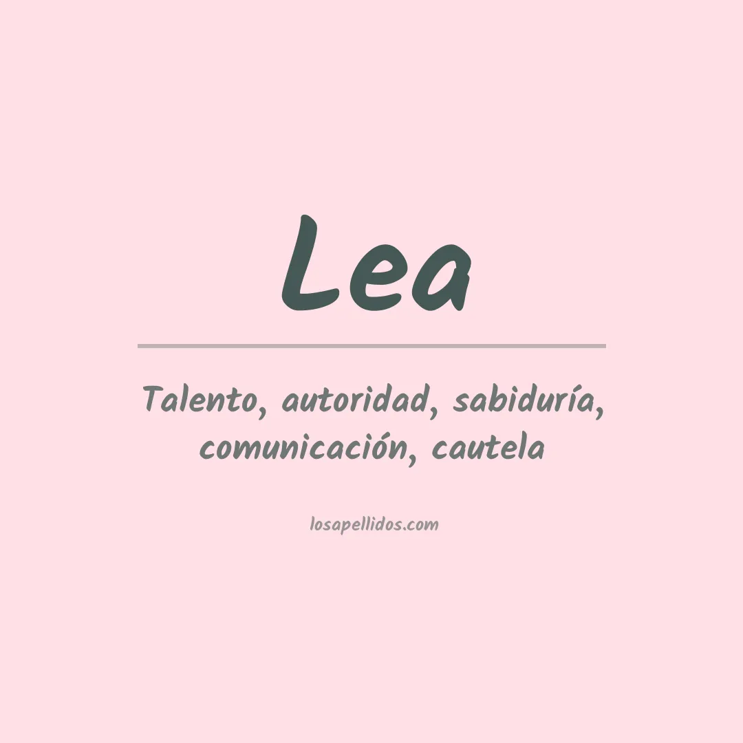 Apellido Lea