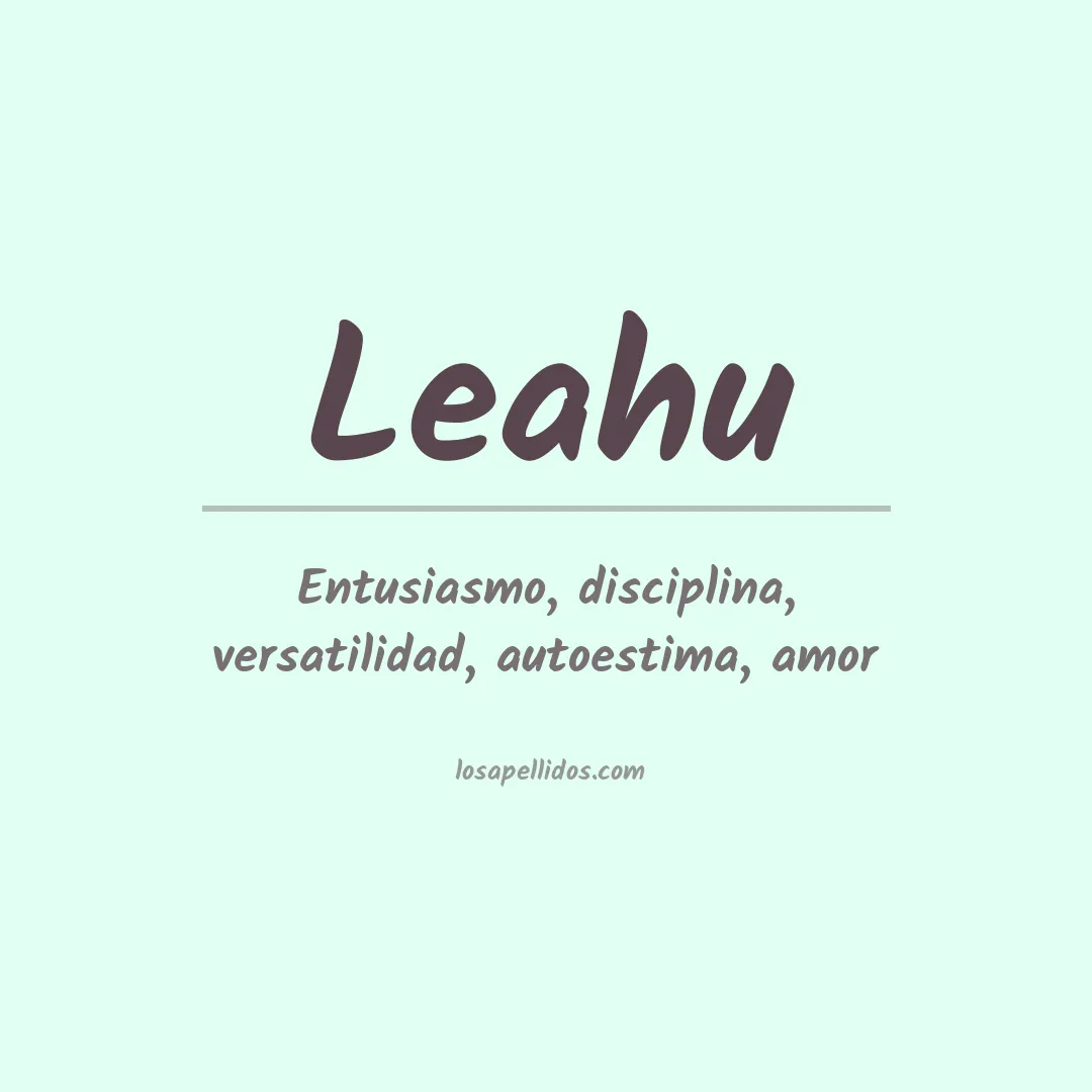 Apellido Leahu