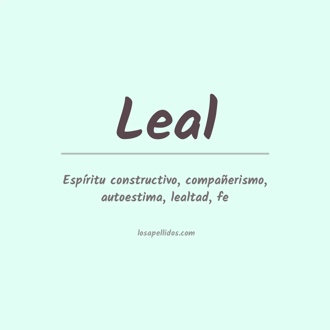 Apellido Leal