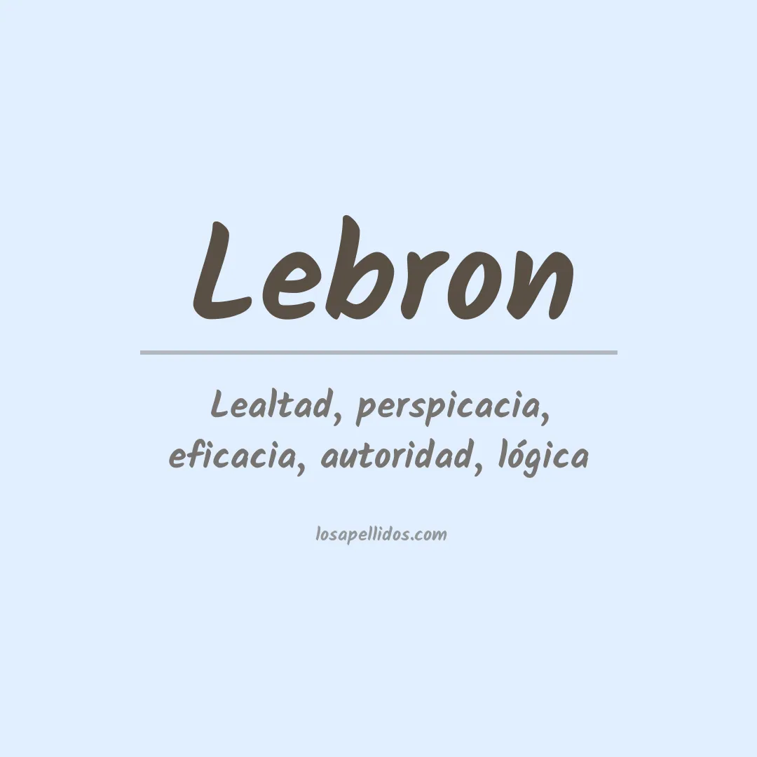 Apellido Lebrón