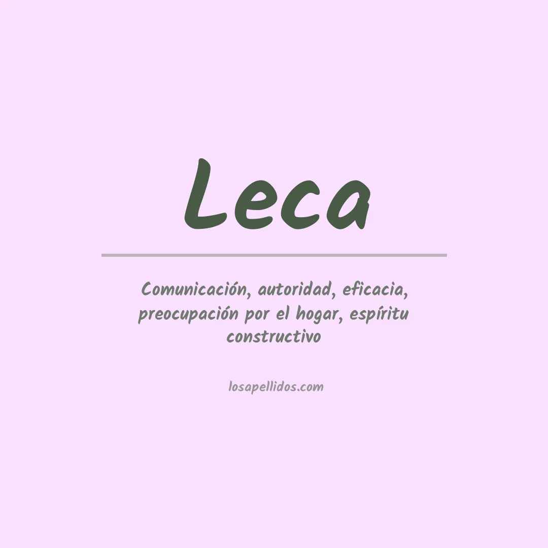 Apellido Leca
