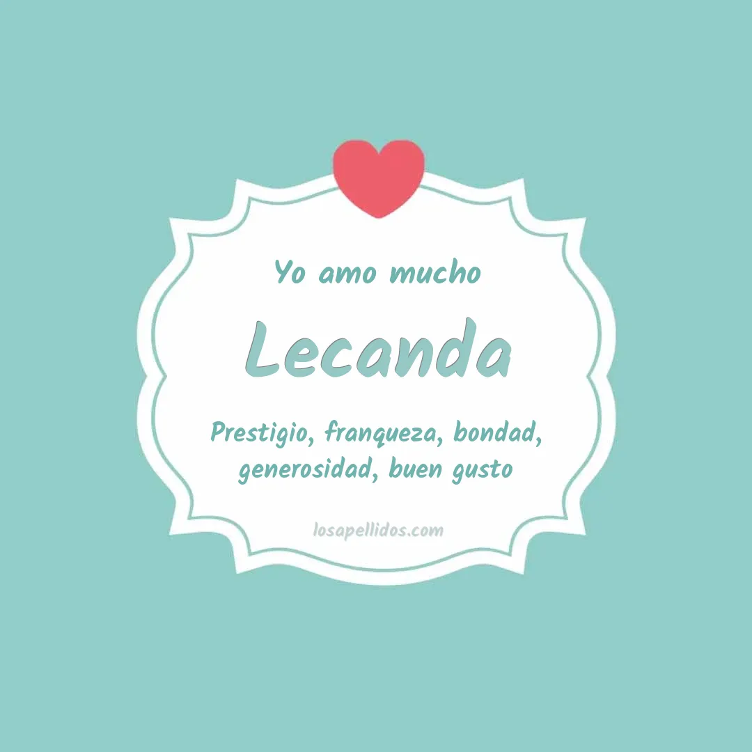 Yo amo mucho Lecanda