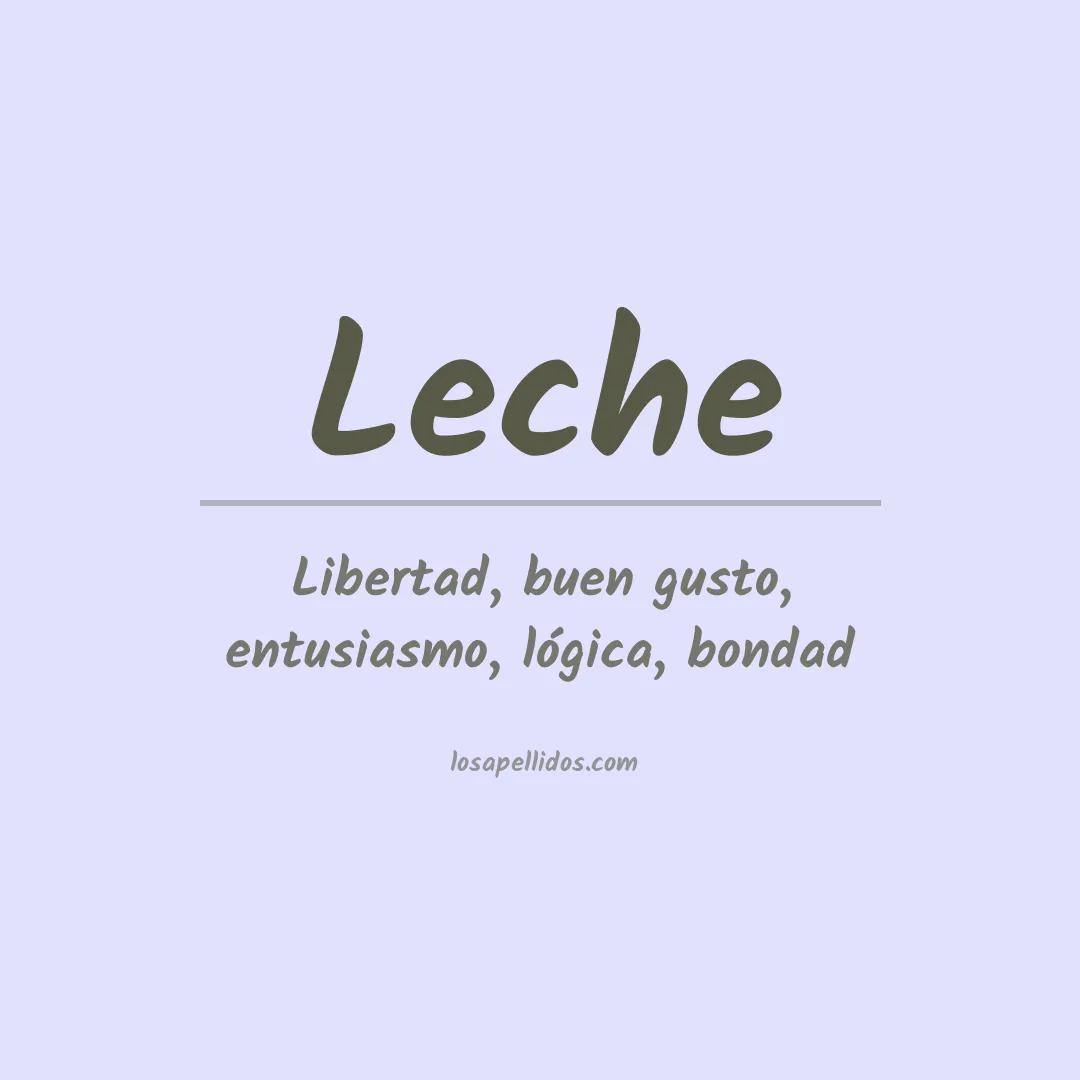 Apellido Leche