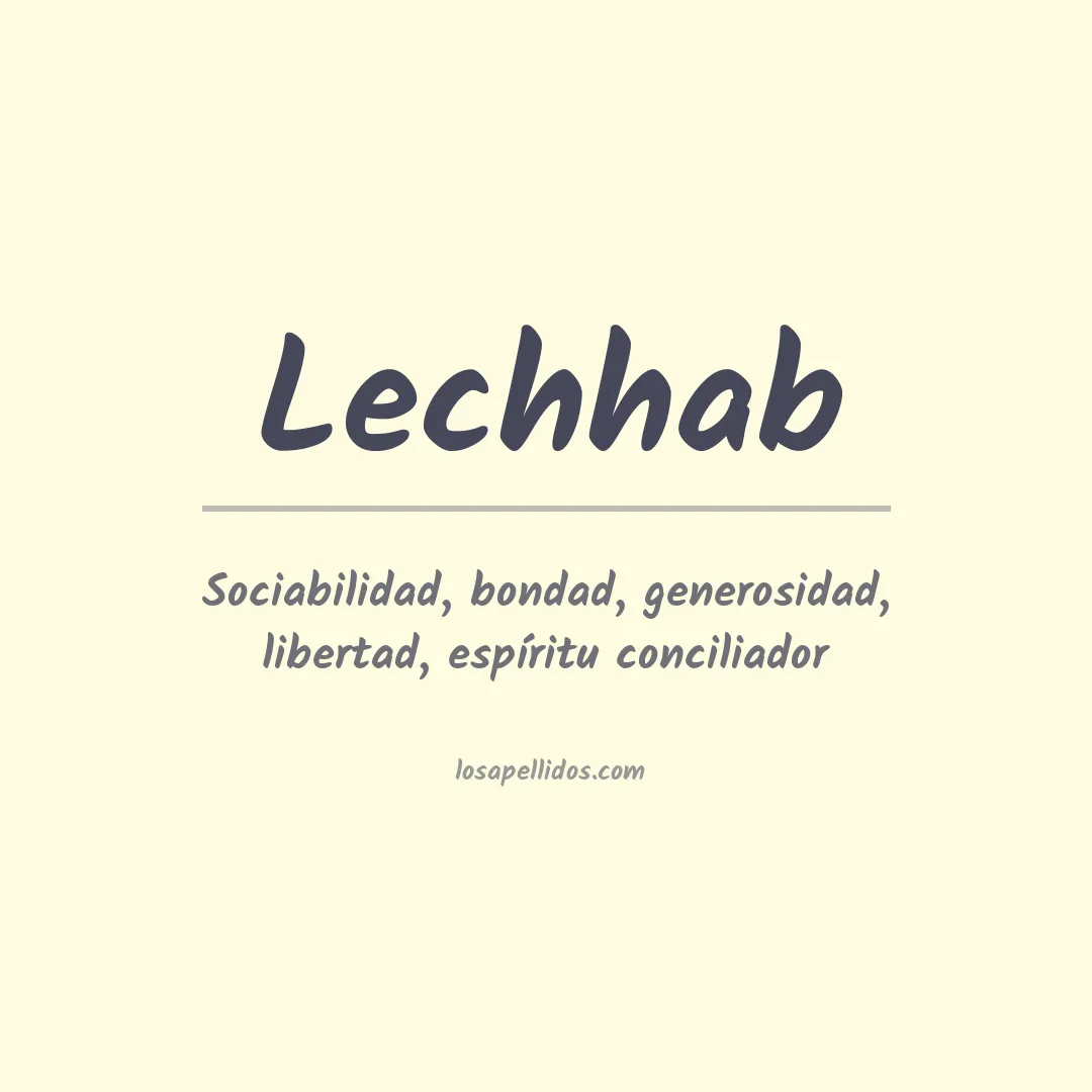 Apellido Lechhab