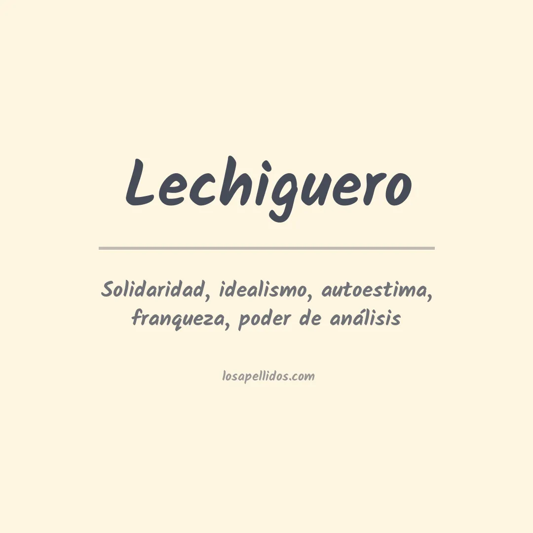Apellido Lechiguero