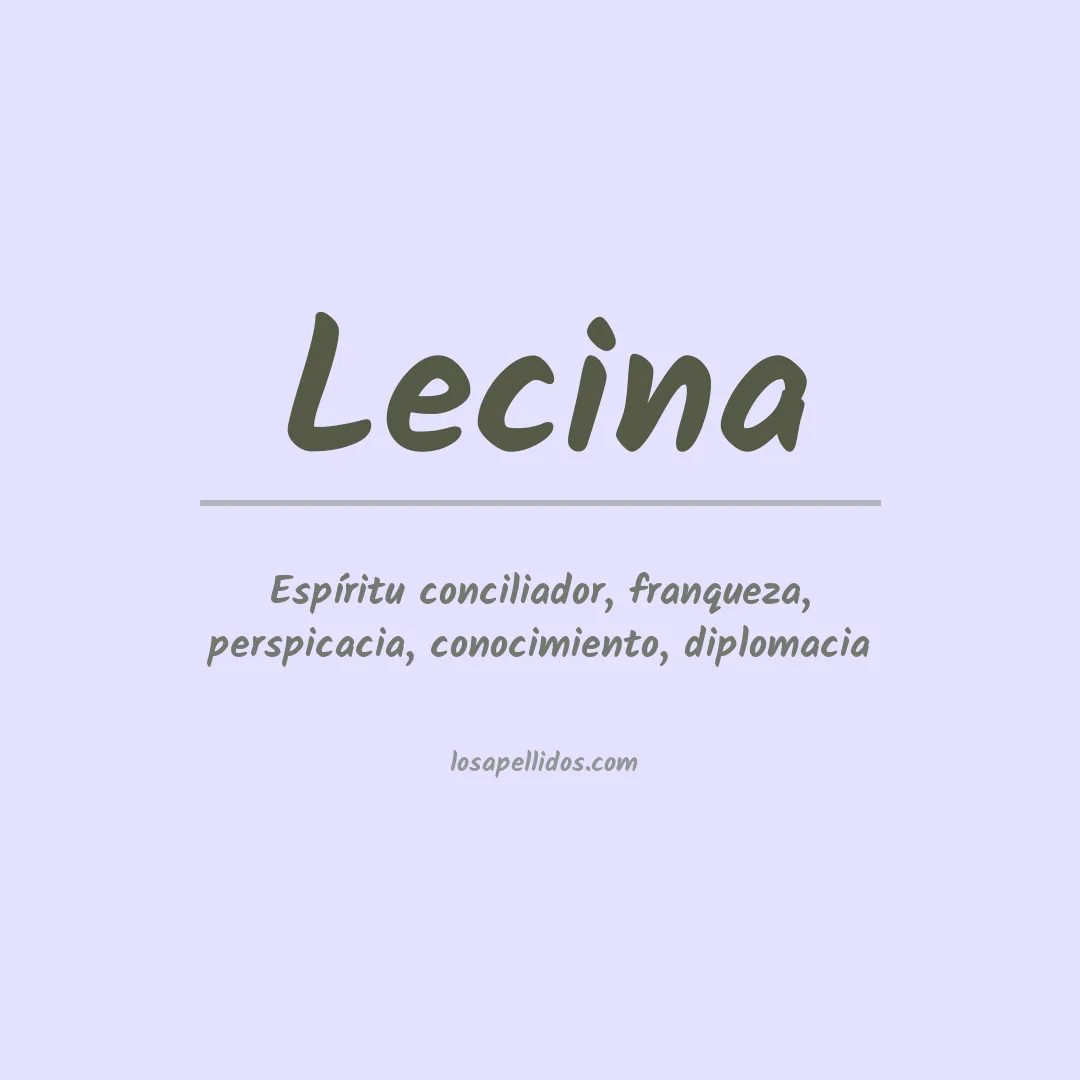 Apellido Lecina