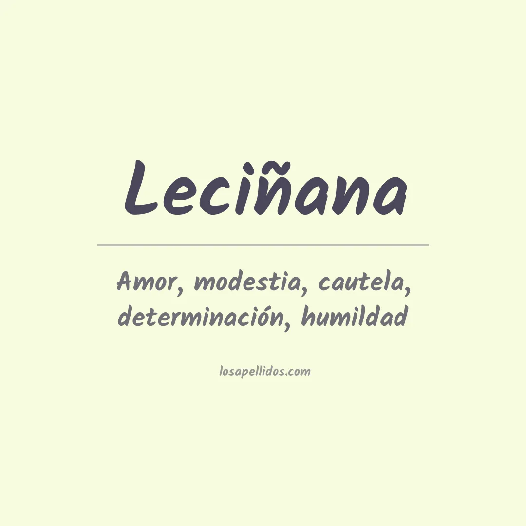 Apellido Leciñana