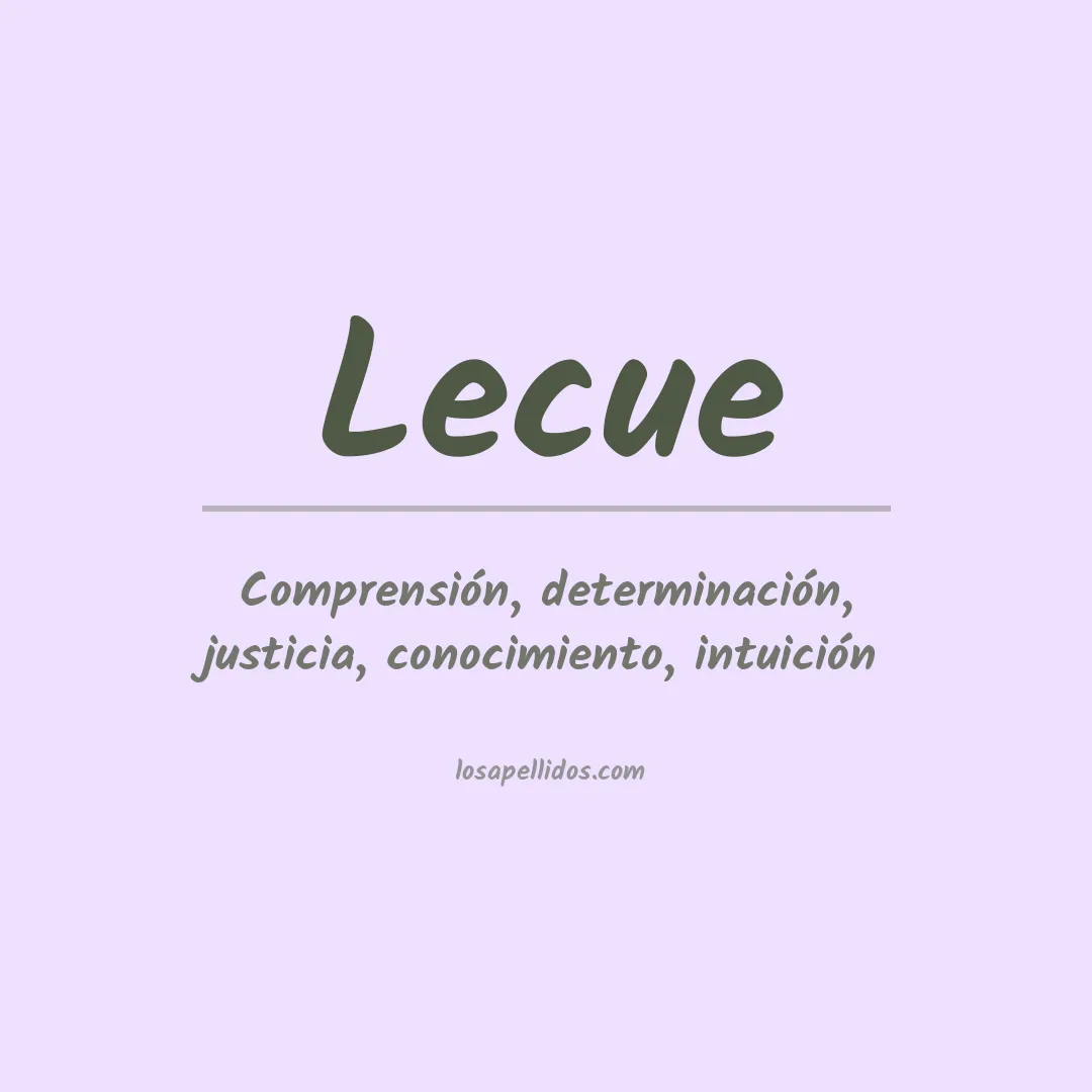 Apellido Lecue