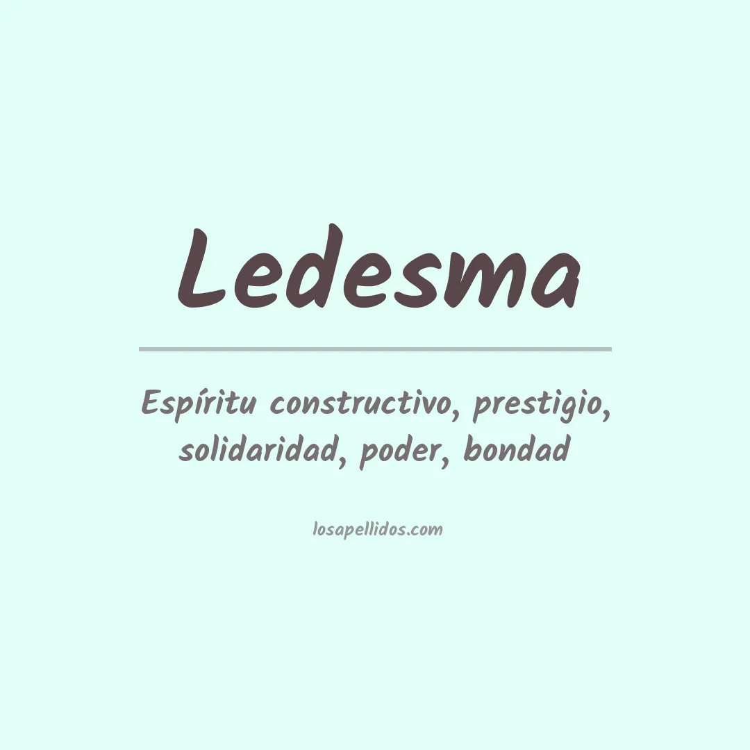 Apellido Ledesma