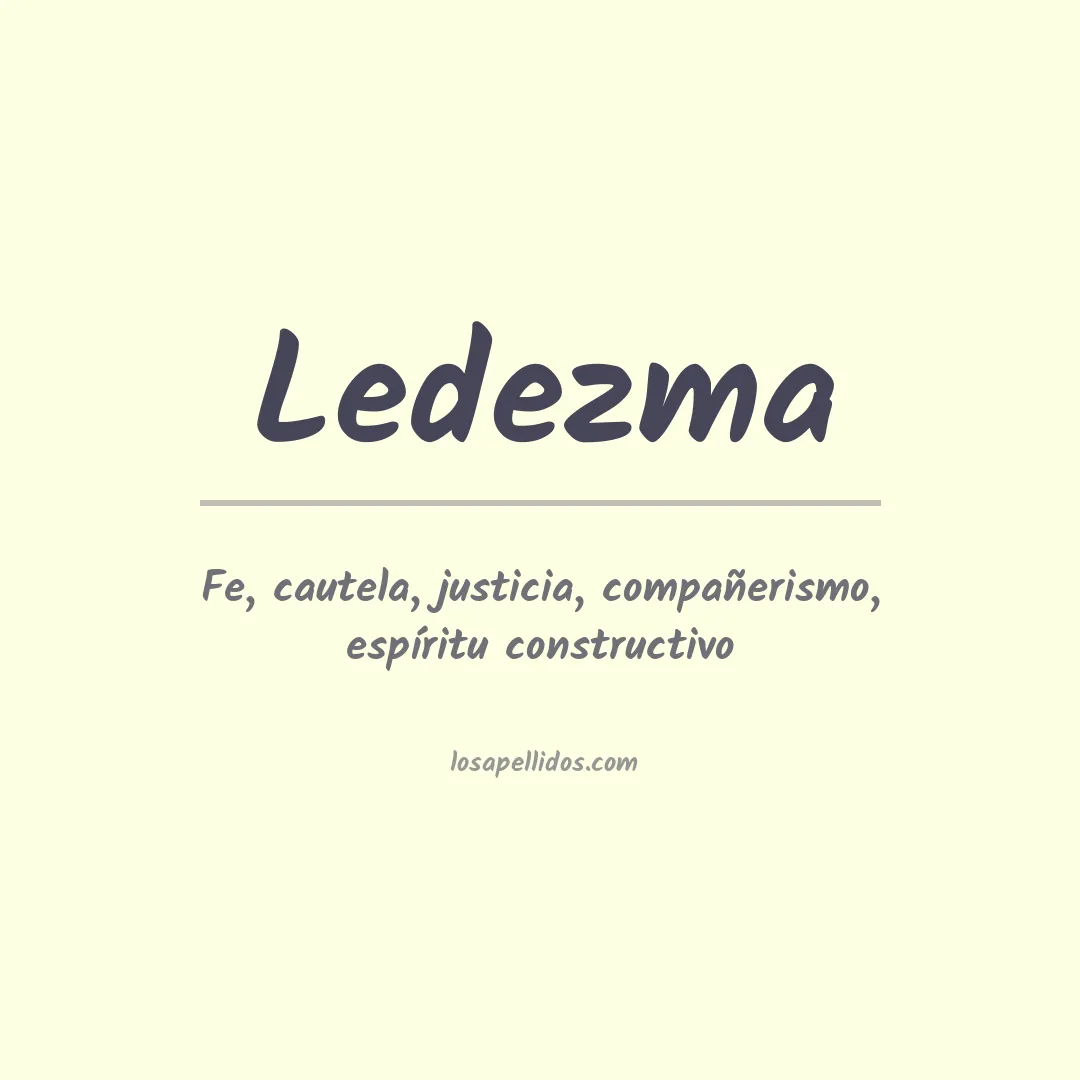 Apellido Ledezma