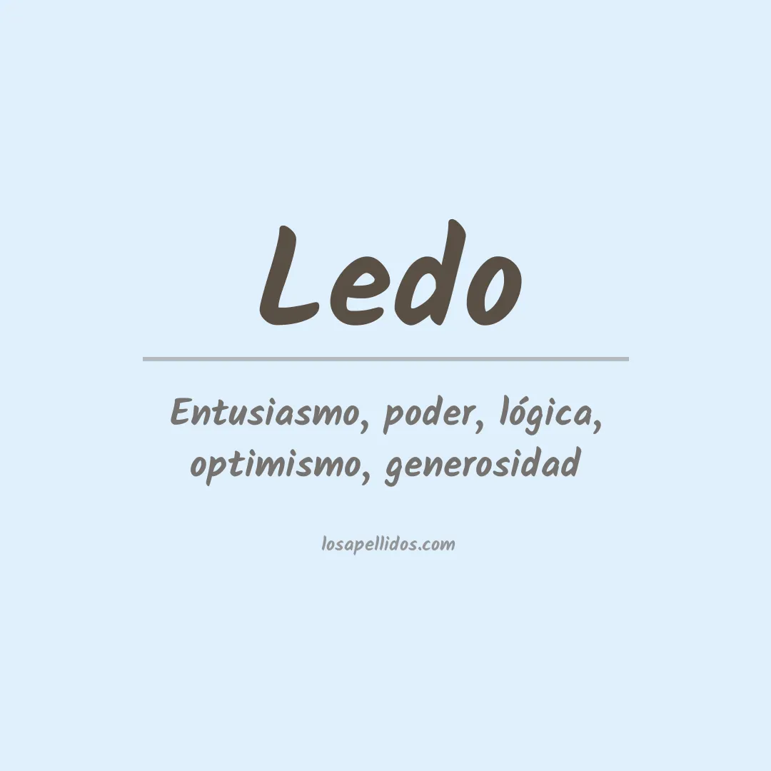 Apellido Ledo