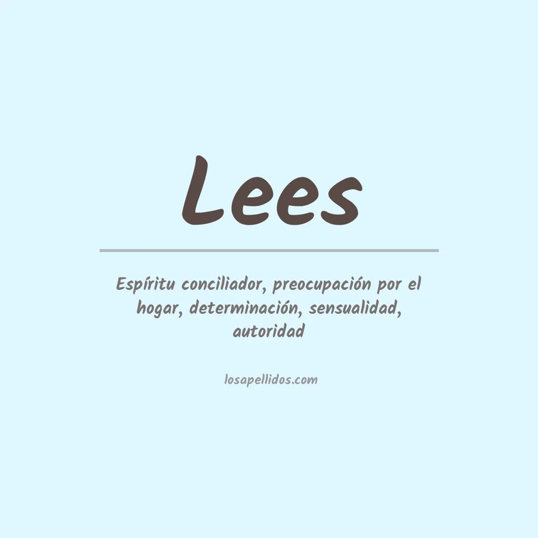 Apellido Lees