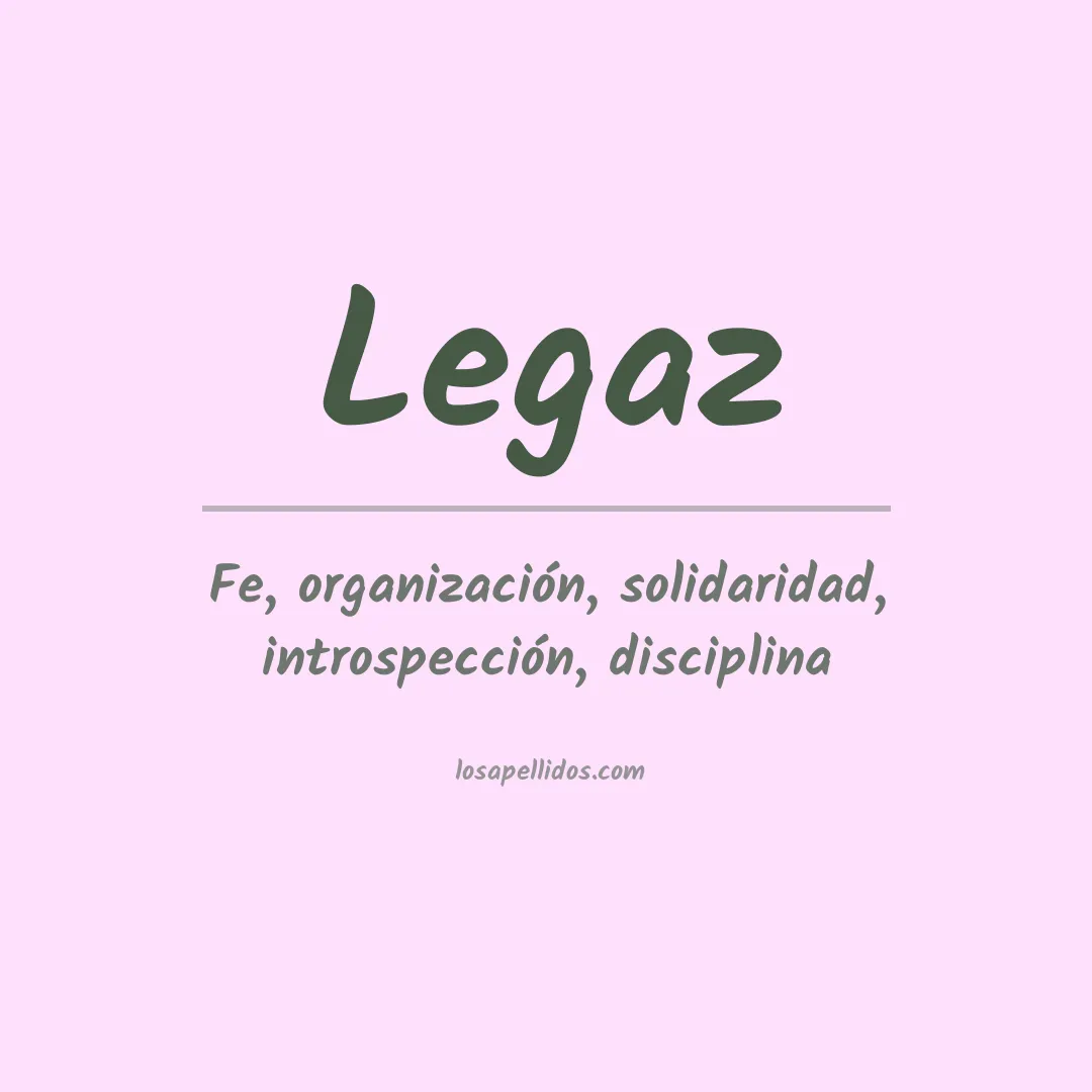 Apellido Legaz