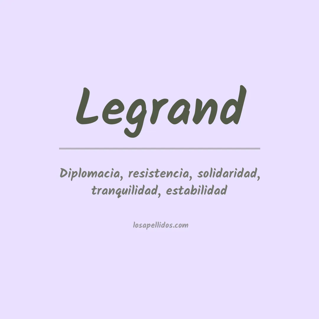 Apellido Legrand