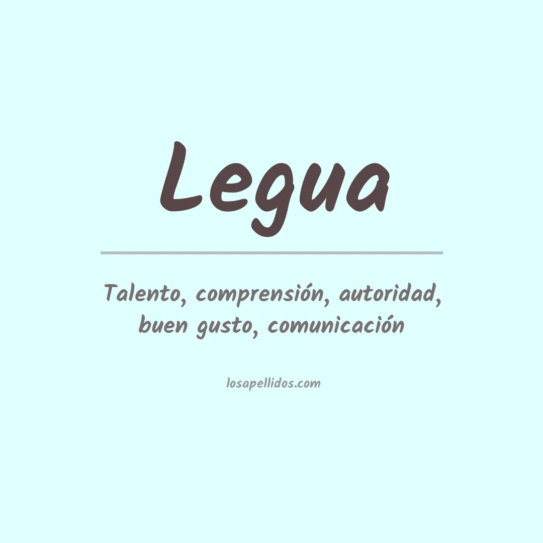 Apellido Legua