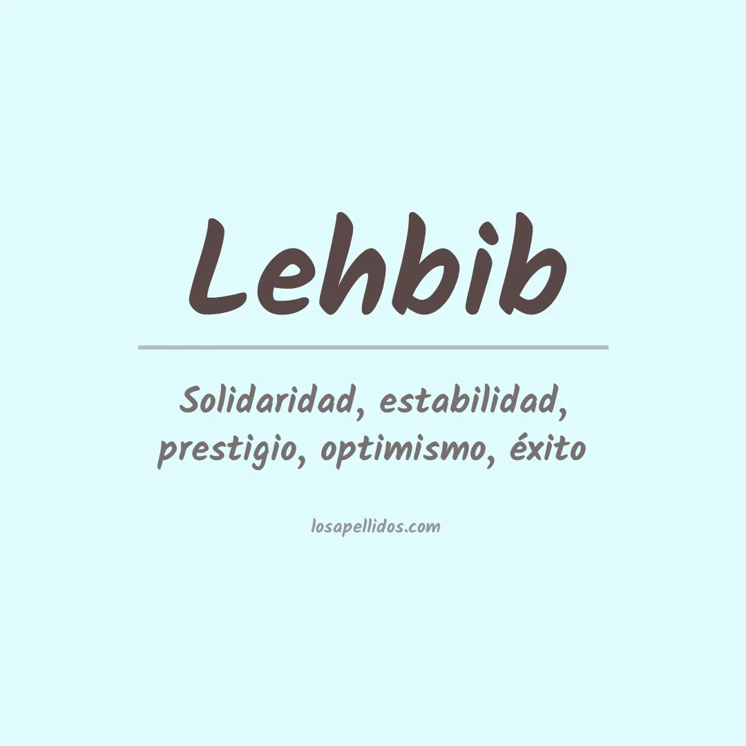 Apellido Lehbib