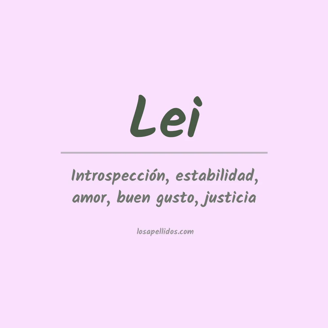 Apellido Lei