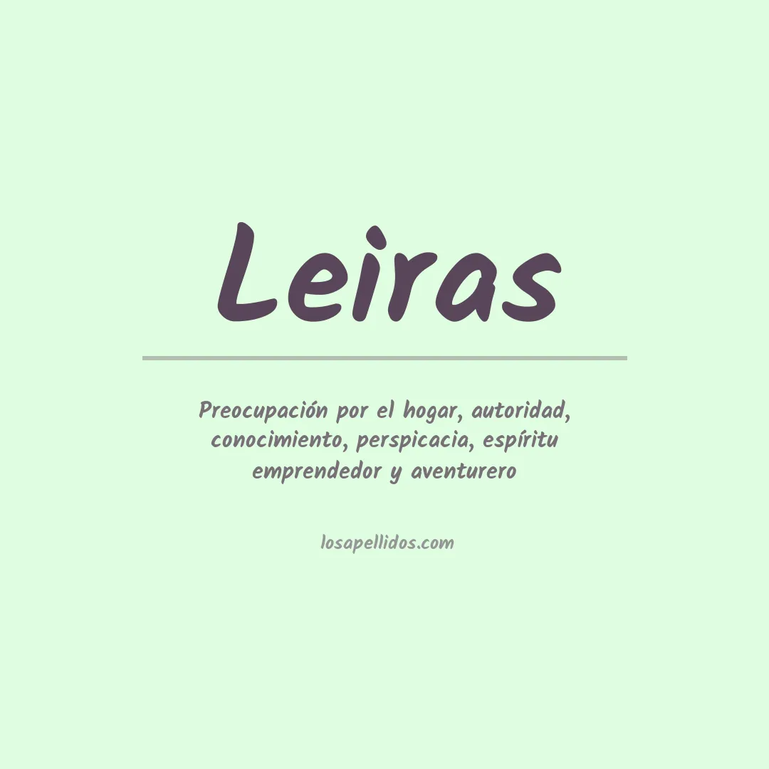 Apellido Leiras