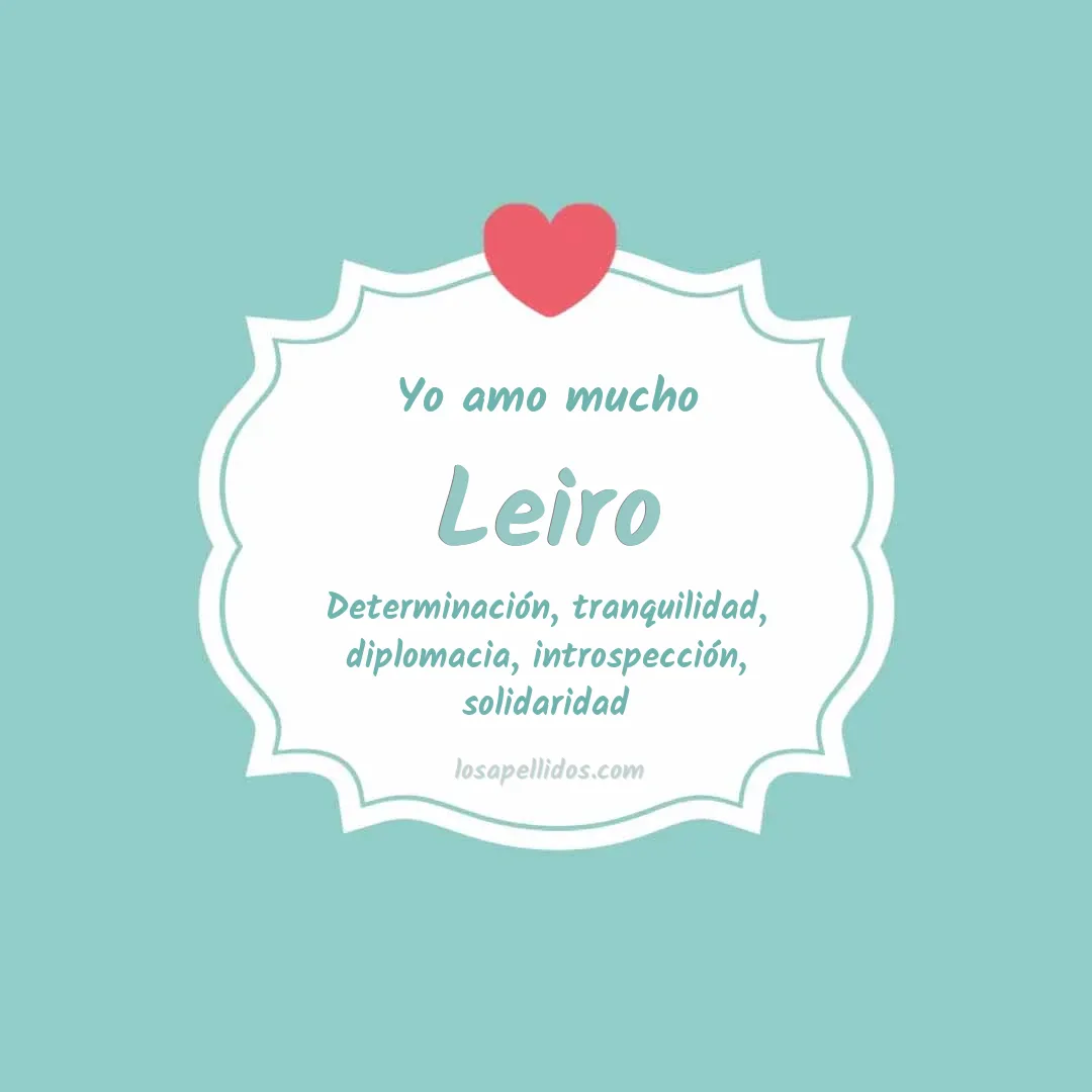 Yo amo mucho Leiro