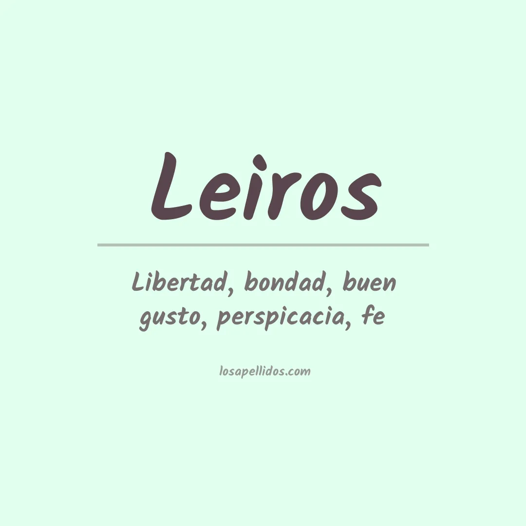 Apellido Leiros