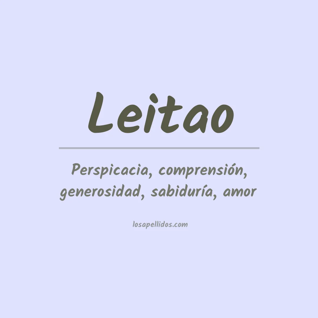 Apellido Leitao