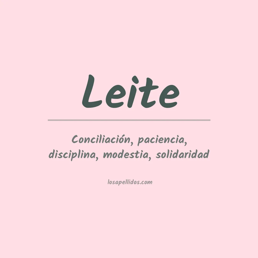 Apellido Leite