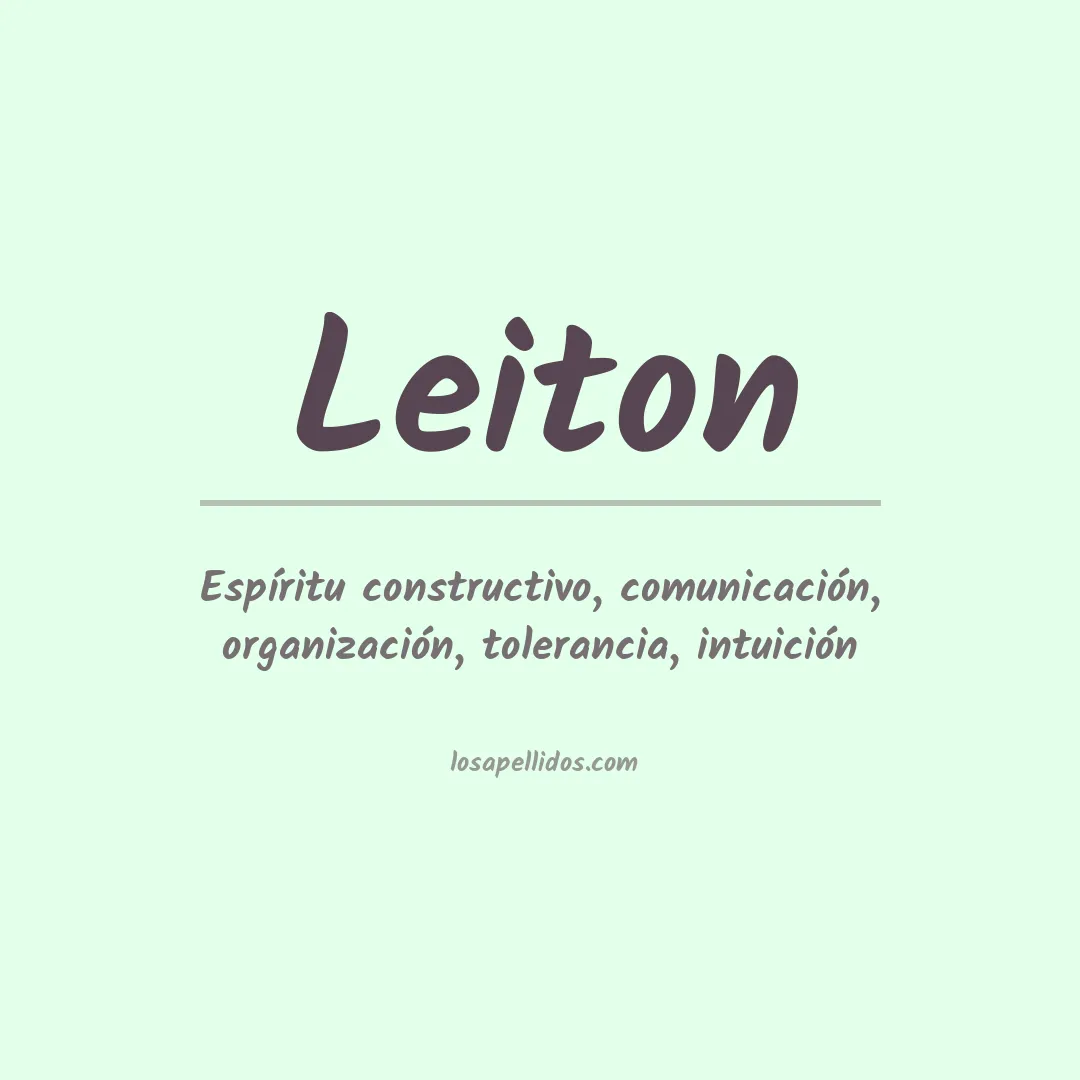 Apellido Leiton