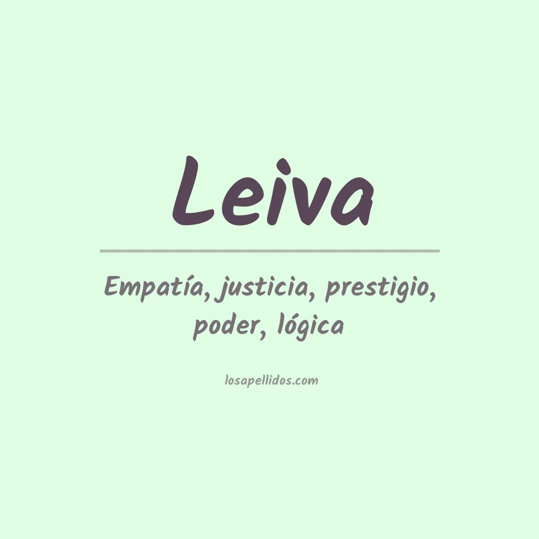 Apellido Leiva