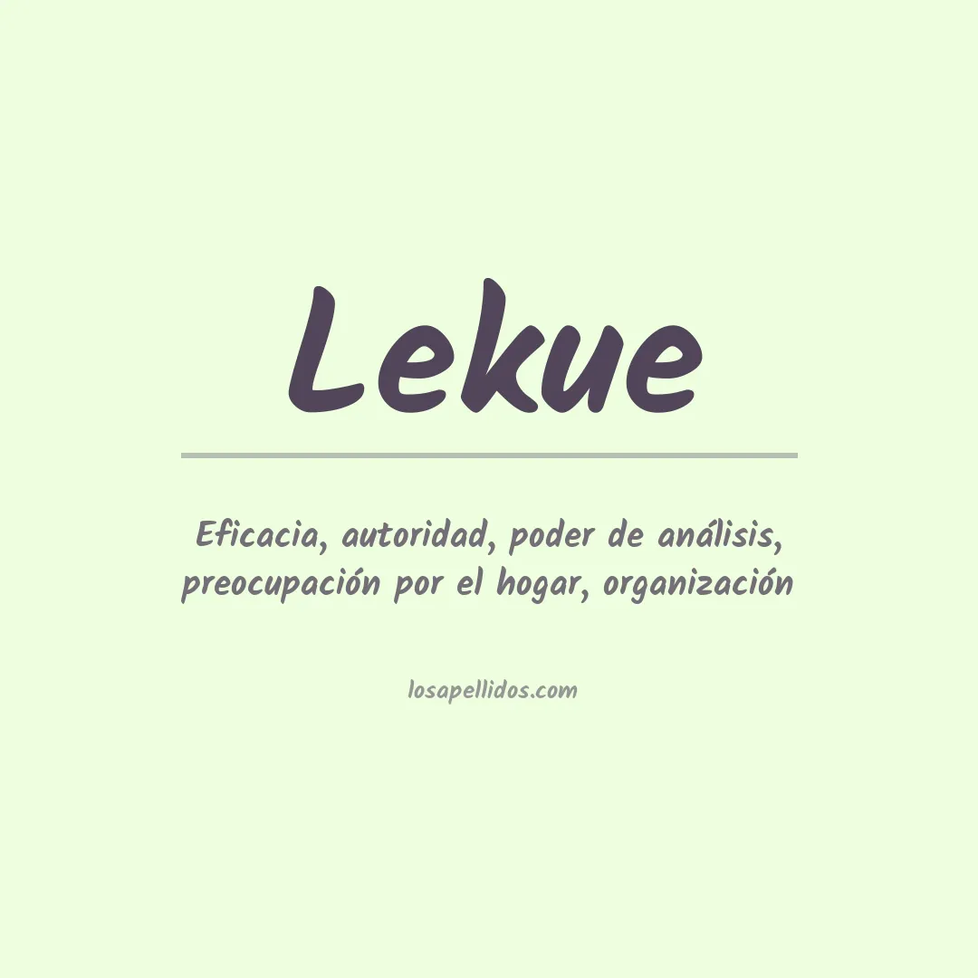 Apellido Lekue