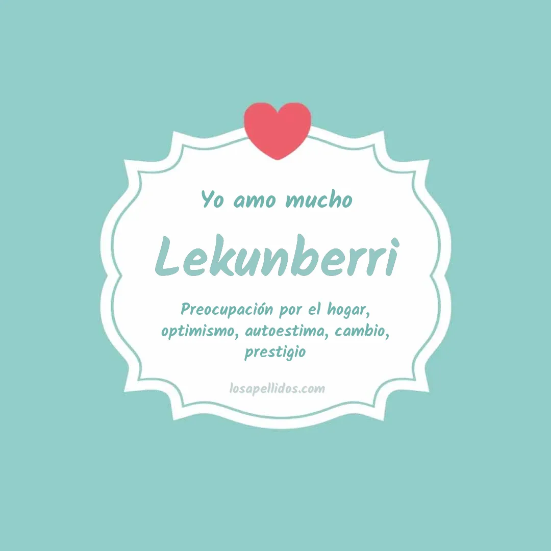 Yo amo mucho Lekunberri
