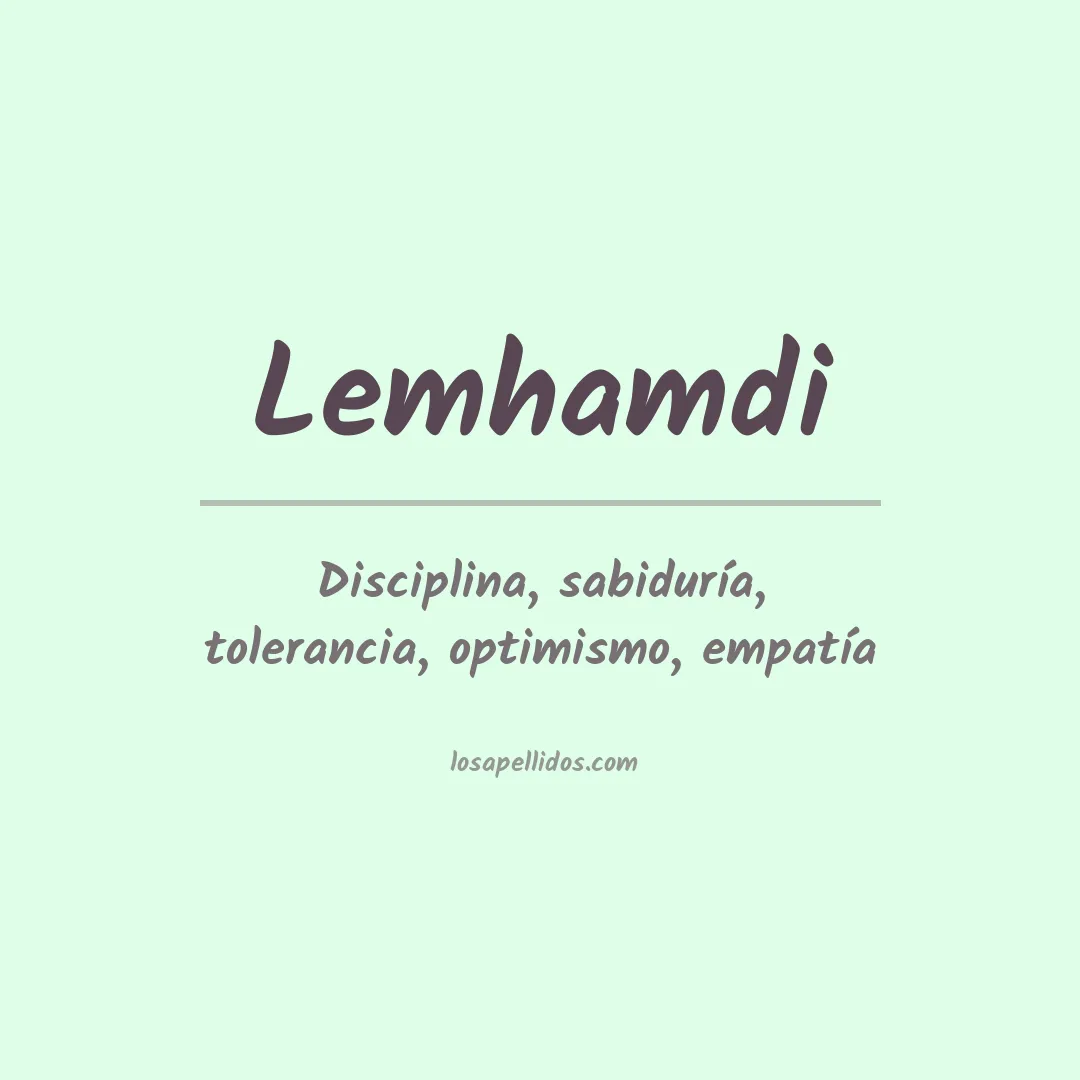 Apellido Lemhamdi