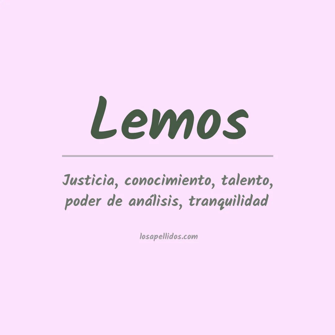 Apellido Lemos