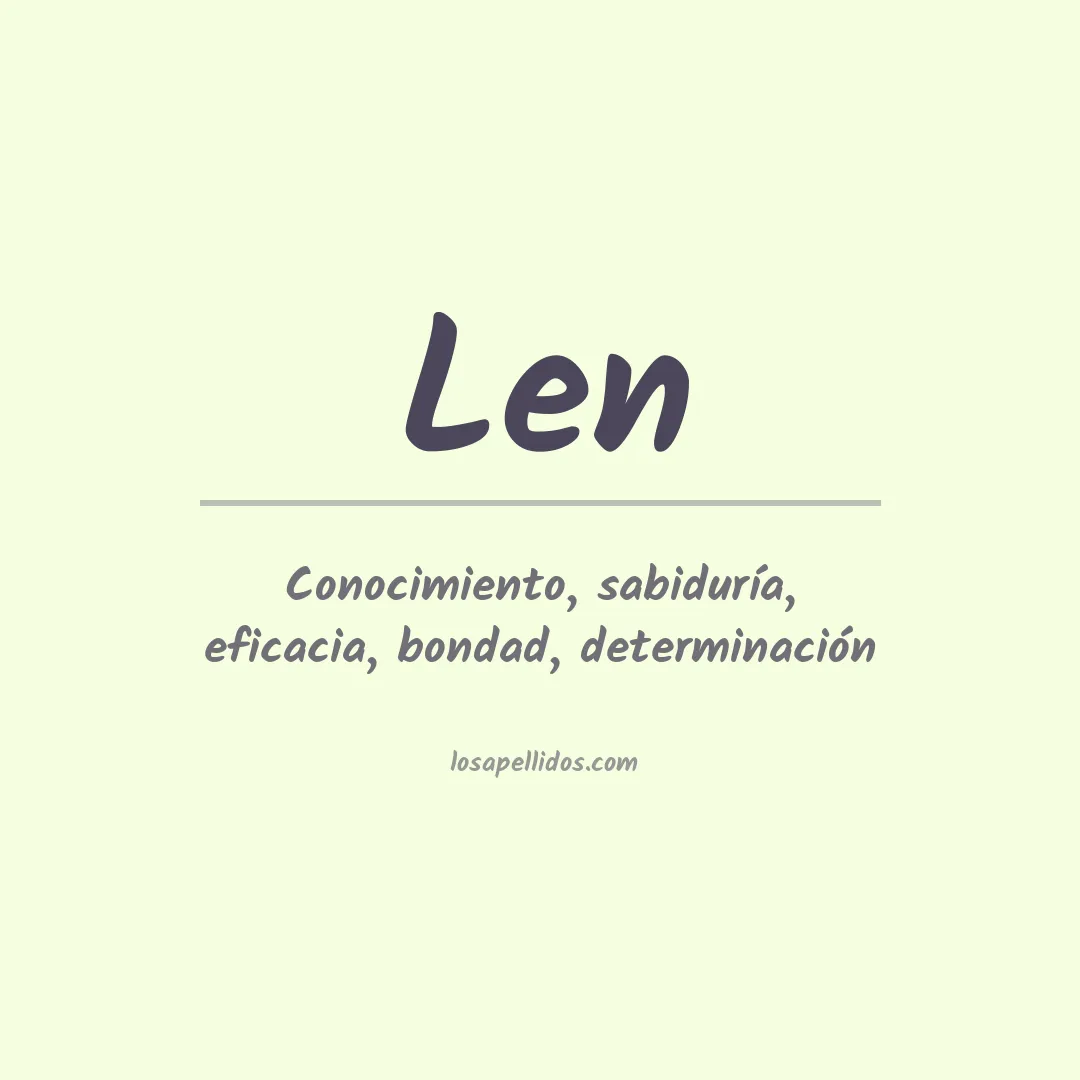 Apellido Len