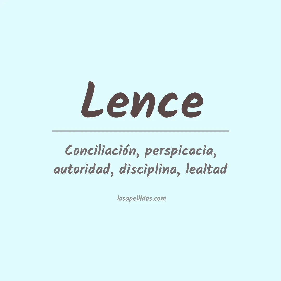 Apellido Lence
