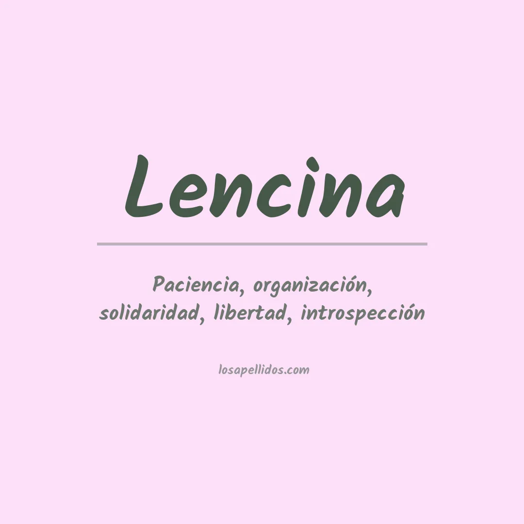 Apellido Lencina