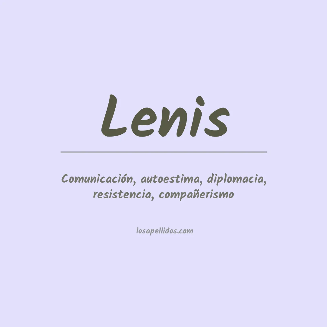 Apellido Lenis