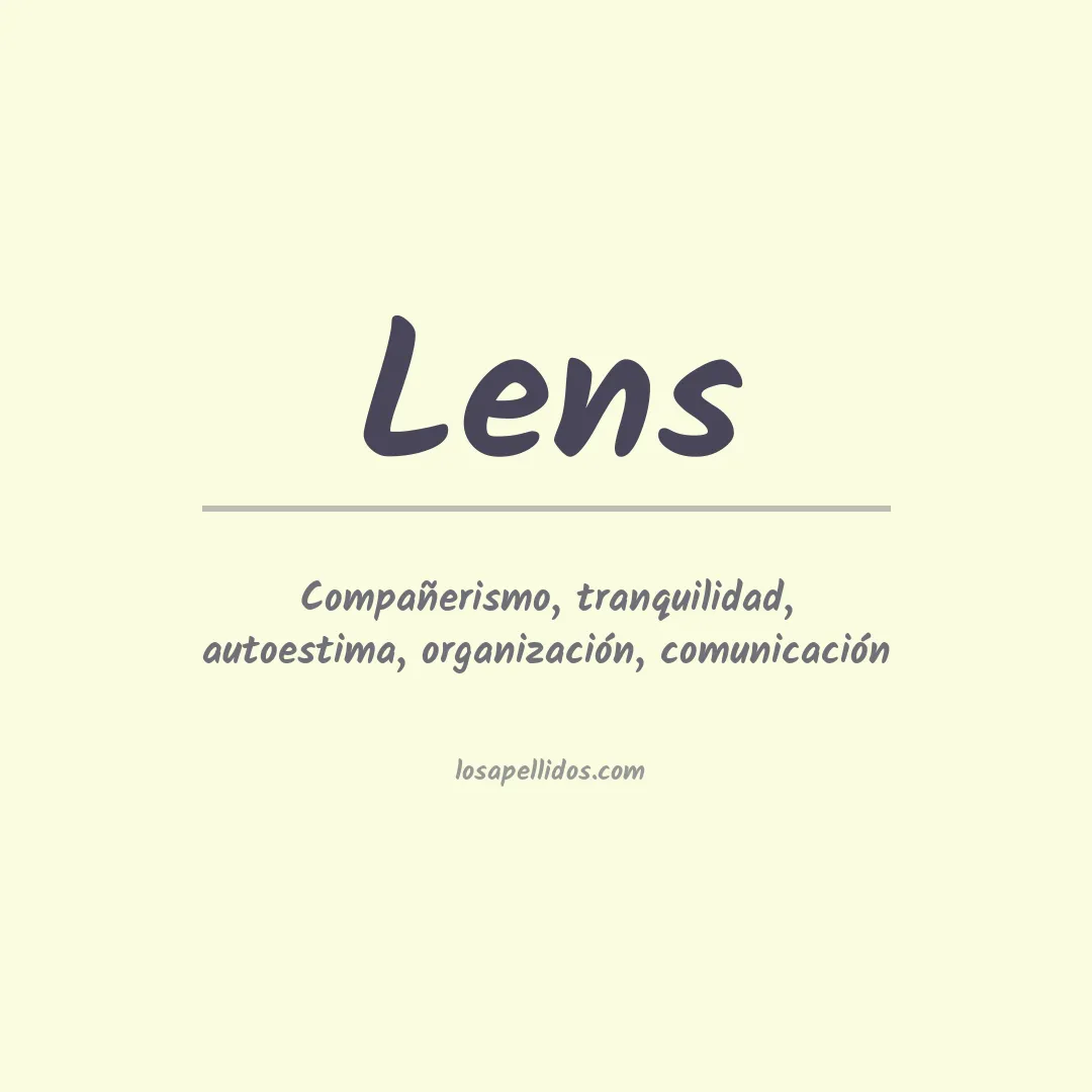 Apellido Lens